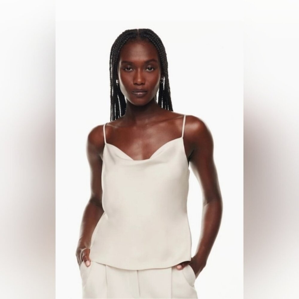 Aritzia Babaton Cowlneck Camisole size M champagne Denude